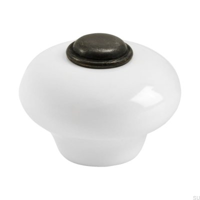Möbelknopp 409 Porslin antik