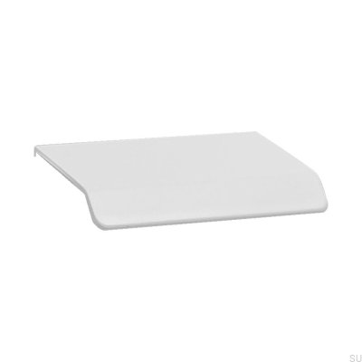 Curve 32 kant möbelhandtag, aluminium vit
