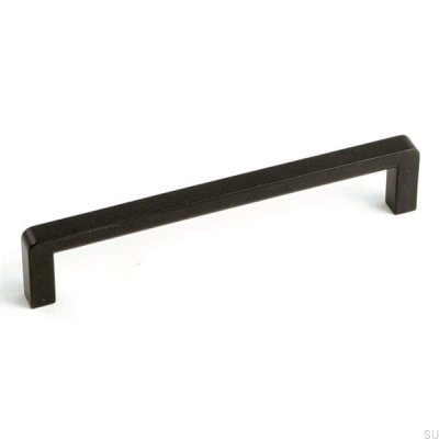 Avlångt möbelhandtag 6200 128 Metall svart