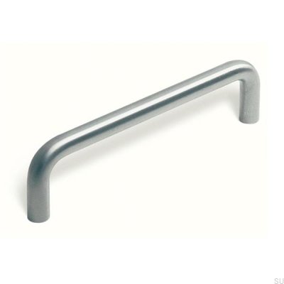 Avlångt möbelhandtag 6050 192 Borstat silver