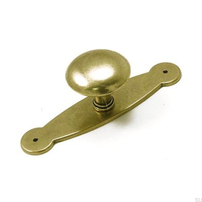 Möbelknopp med bas 5383 antikguld