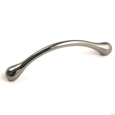 Avlångt möbelhandtag 4446 96 Polerad svart nickel