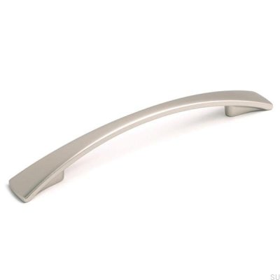 Avlångt möbelhandtag 4317 128 Borstad nickel