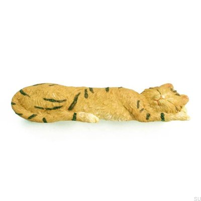 Katt Kot 96 Polyresin avlångt möbelhandtag