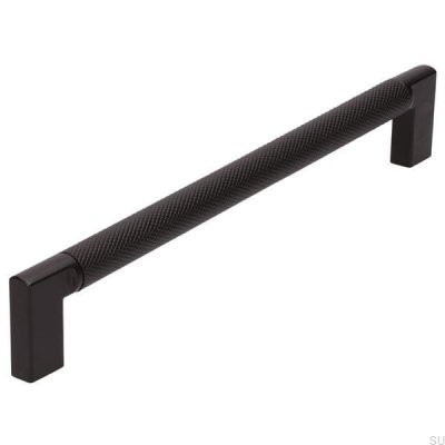 Avlångt möbelhandtag 2457 192 Metall svart