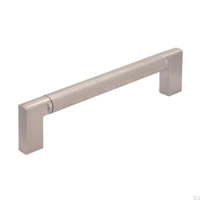 Långt möbelhandtag 2457 128 Borstad nickel