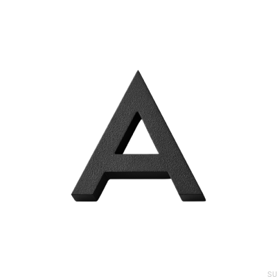 Modernt hus som numrerar versal A Aluminium