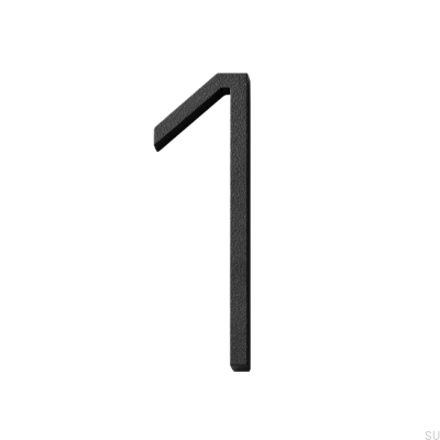 Husnummer stort nummer 1 Aluminium