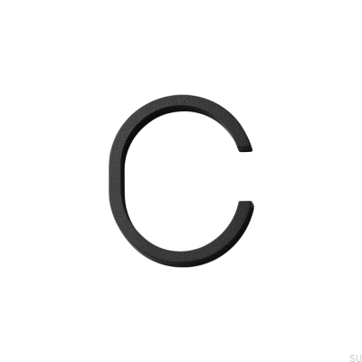 Husnumrering versal C Aluminium