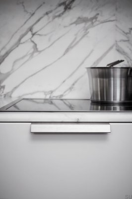 Bänk 160 aluminium handtag för möbel med borstad kant