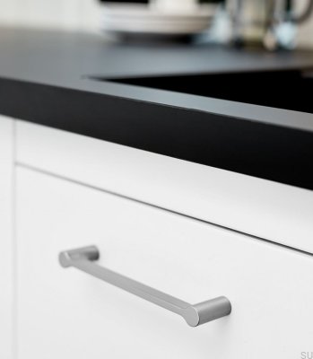 Scope 160 metall silver långsträckt möbelhandtag