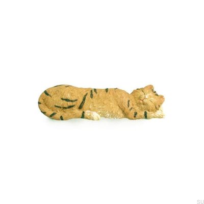 Katt Kot 64 Polyresin avlångt möbelhandtag