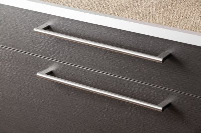 Combi 492 Silver Stål avlångt möbelhandtag