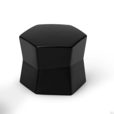 Möbelknopp för kaffekanna, metall, svart