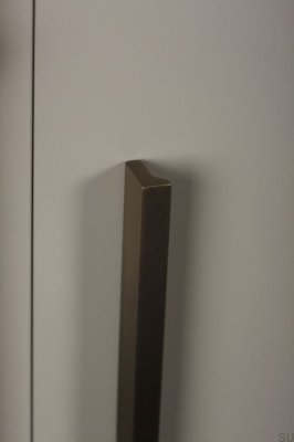 Möbelhandtag Vinkel 500. Aluminium brun