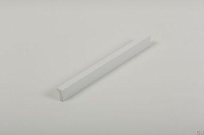 Vinkel 400 avlångt möbelhandtag, aluminium, vit