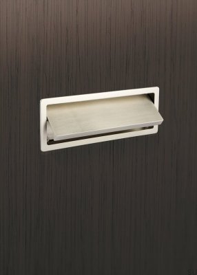 Raso 108 infällt möbelhandtag Borstad nickel