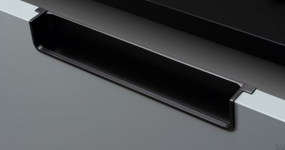 Nest 212 infällt möbelhandtag Metallsvart