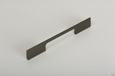 Peak 250 avlångt möbelhandtag Aluminium mörksilver