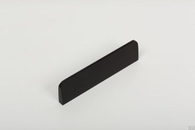 Peak 64 avlångt möbelhandtag, borstad svart aluminium