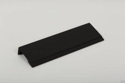 Möbelkanthandtag Stratt 128 Svart aluminium