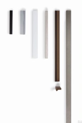 Möbelhandtag Vinkel 100. Svart aluminium