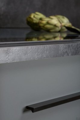 Möbelhandtag Vinkel 200. Svart aluminium