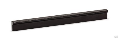 Möbelhandtag Vinkel 200. Svart aluminium