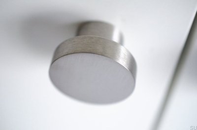 Möbelknopp Dot 40 Borstat rostfritt stål
