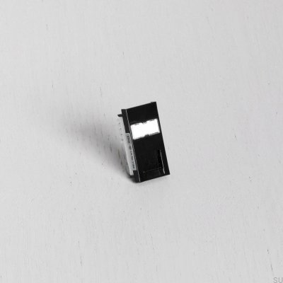 RJ45 CAT6-uttagsmodul för Europaplatta Svart Brittisk standard