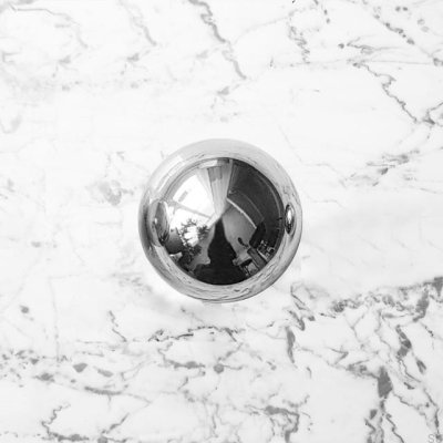 Odete M möbelknopp, mässing, silver, förkromad