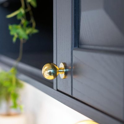 Solliden möbelknopp polerad mässing olackerad (02)