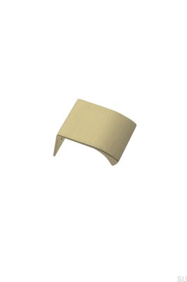 Edge Straight 40 Möbelhandtag i borstad guldkant i aluminium