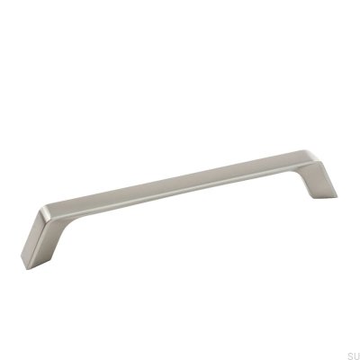 Avlångt möbelhandtag Frank 160 Borstat silver