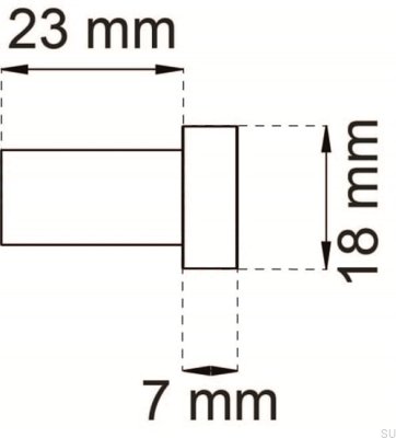 Vägghängare 1368 Polerad krom
