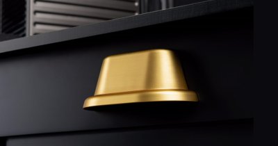 Land 64 Shell Möbelhandtag Borstat guld