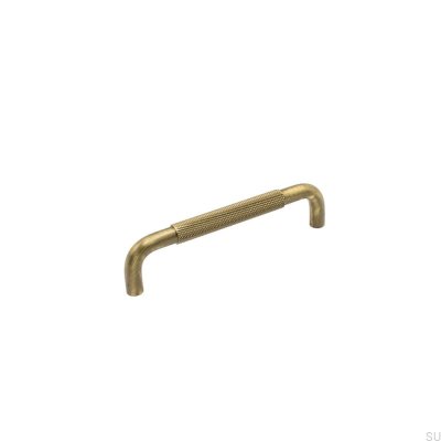 Avlångt möbelhandtag Helix 128 Antik Brons