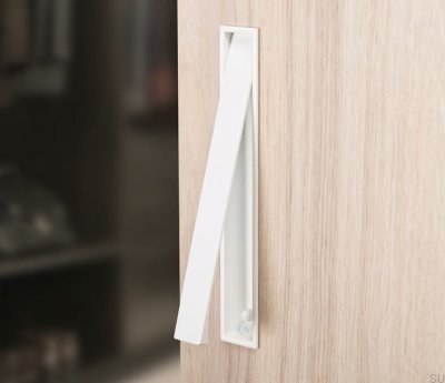 Infällt möbelhandtag Clos 128 Metall Vit
