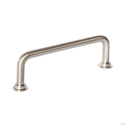 Avlångt möbelhandtag 1353 96 Care Steel Silverlackerat