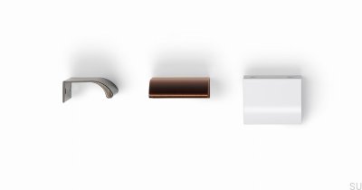 Ona 32 Aluminium Brown Edge Möbelhandtag