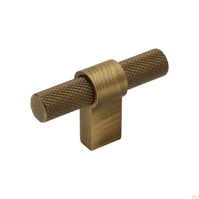 Möbelknopp T-Bar Helix Antik brons