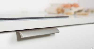 Ona 128 Edge Möbelhandtag Aluminium Silveranodiserad