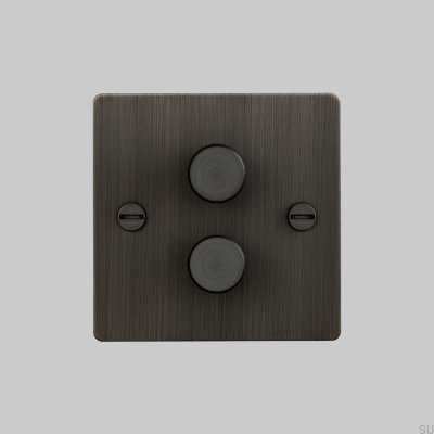 LED-dimmer Cross 2G 120W mässing bränd brons brittisk standard
