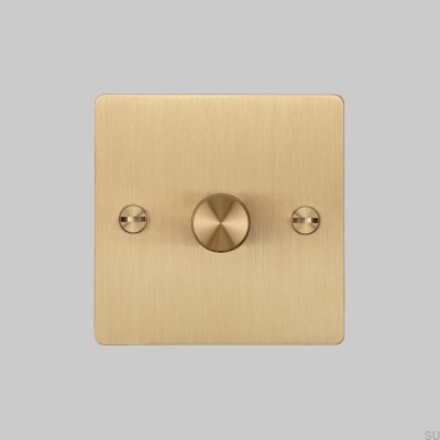 Cross 1G 120W LED-dimmer Mässing Brittisk Standard