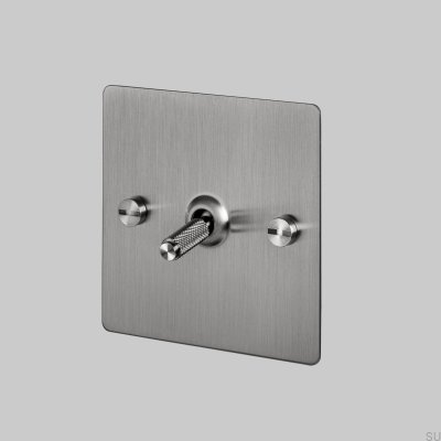 Cross 1G Enkelbrytare Stål Silver Brittisk Standard