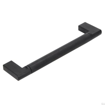 Avlångt möbelhandtag 2457 128 Metall Svart Mat