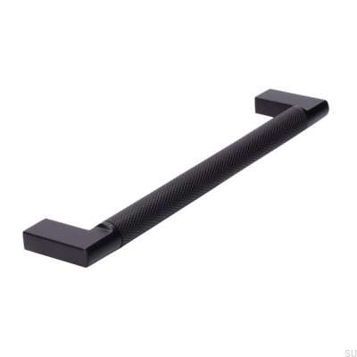 Avlångt möbelhandtag 2457 160 Metall Svart Mat