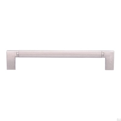 Avlångt möbelhandtag 2457 160 Silver Borstad