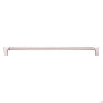 Avlångt möbelhandtag 2457 320 Silver Borstad