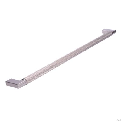 Avlångt möbelhandtag 2457 320 Silver Borstad